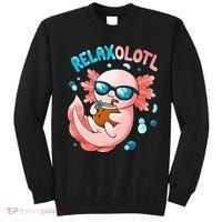 Relaxolotl Funny Axolotl Relax  Sweatshirt thumb 0