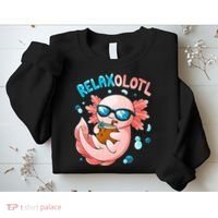 Relaxolotl Funny Axolotl Relax  Sweatshirt thumb 2