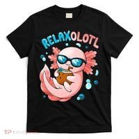 Relaxolotl Funny Axolotl Relax  T-Shirt thumb 0