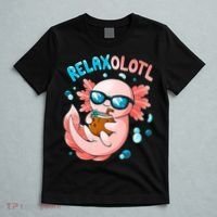 Relaxolotl Funny Axolotl Relax  T-Shirt thumb 5