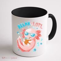 Relaxolotl Funny Axolotl Relax  Coffee Mug thumb 1