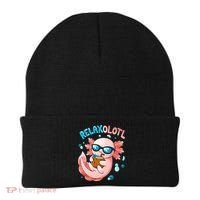 Relaxolotl Funny Axolotl Relax  Beanie thumb 0