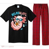 Relaxolotl Funny Axolotl Relax  Pajama Set thumb 0