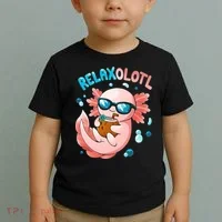 Relaxolotl Funny Axolotl Relax  Toddler T-Shirt thumb 2