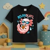 Relaxolotl Funny Axolotl Relax  Toddler T-Shirt thumb 3