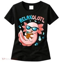 Relaxolotl Funny Axolotl Relax  Women's T-Shirt thumb 0