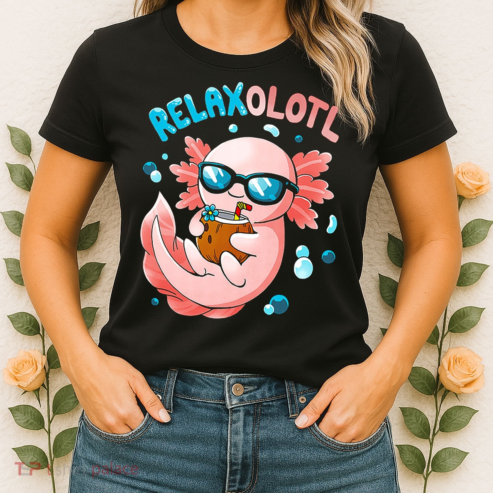 Relaxolotl Funny Axolotl Relax  Women's T-Shirt
