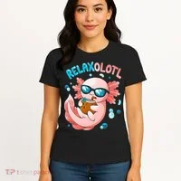 Relaxolotl Funny Axolotl Relax  Women's T-Shirt thumb 4