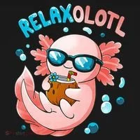 Relaxolotl Funny Axolotl Relax  Women's T-Shirt thumb 6