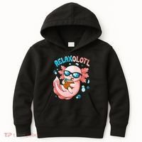 Relaxolotl Funny Axolotl Relax  Kids Hoodie thumb 0