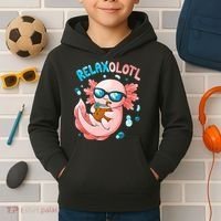Relaxolotl Funny Axolotl Relax  Kids Hoodie thumb 2