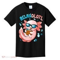 Relaxolotl Funny Axolotl Relax  Kids T-Shirt thumb 0