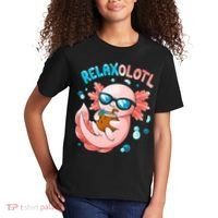Relaxolotl Funny Axolotl Relax  Kids T-Shirt thumb 2