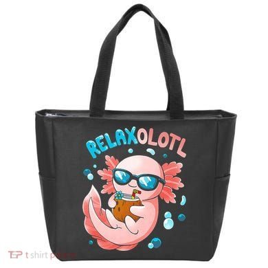 Relaxolotl Funny Axolotl Relax  Tote Bag