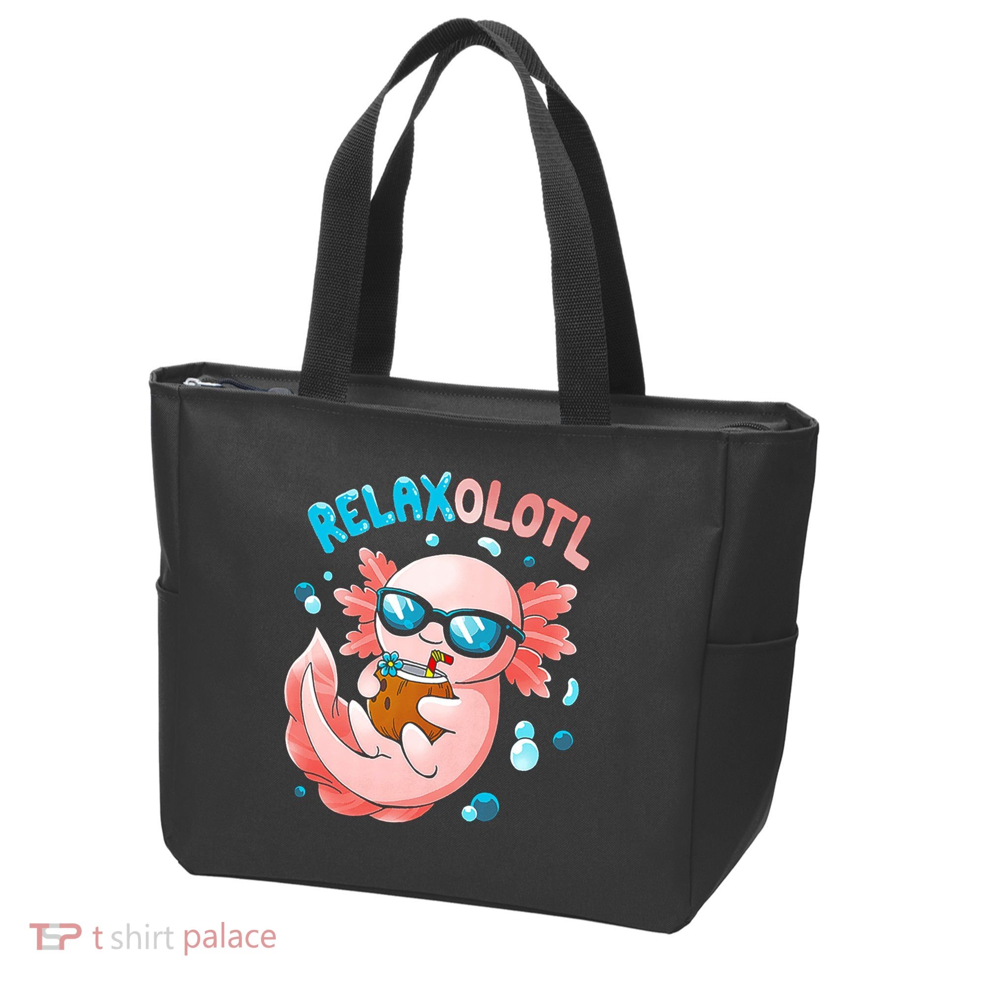 Relaxolotl Funny Axolotl Relax  Tote Bag