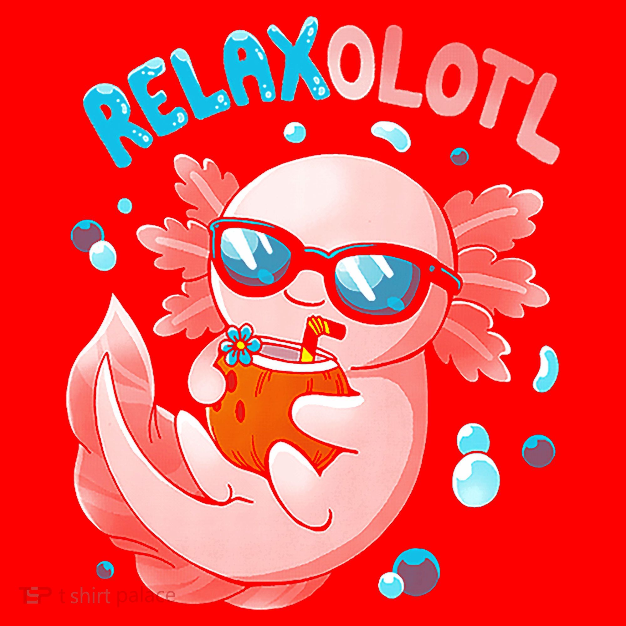 Relaxolotl Funny Axolotl Relax  Santa Hat