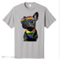 Rainbow French Bulldog Lovers Frenchie LGBTQ Pride Month T-Shirt thumb 0