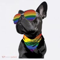Rainbow French Bulldog Lovers Frenchie LGBTQ Pride Month Women's Hoodie thumb 2