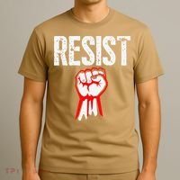 Resist Fist Be Part Of The Resistance Anti Trump Gift T-Shirt thumb 3