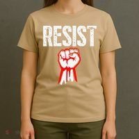Resist Fist Be Part Of The Resistance Anti Trump Gift T-Shirt thumb 4
