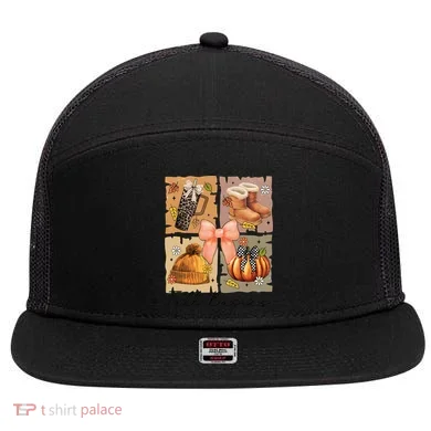 Retro Fall Basic Fall Basic Season 7 Panel Mesh Trucker Snapback Hat