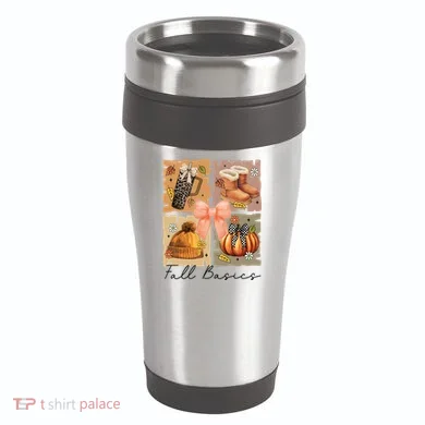 Retro Fall Basic Fall Basic Season 16oz Travel Tumbler