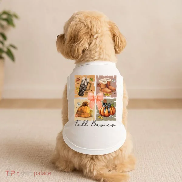 Retro Fall Basic Fall Basic Season Doggie Tank