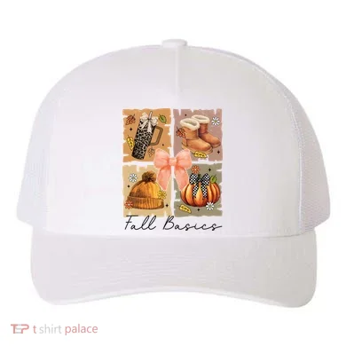 Retro Fall Basic Fall Basic Season Yupoong Adult 5-Panel Trucker Hat