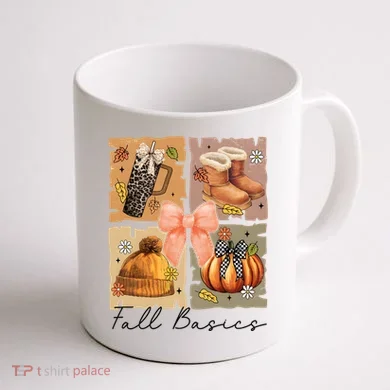 Retro Fall Basic Fall Basic Season Coffee Mug back