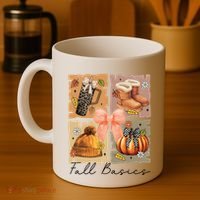 Retro Fall Basic Fall Basic Season Coffee Mug thumb 4