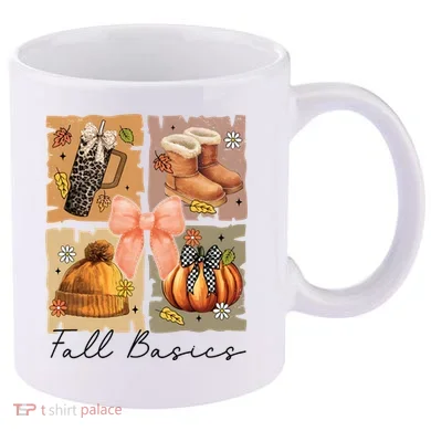 Retro Fall Basic Fall Basic Season 11oz C Handle Ceramic Mug