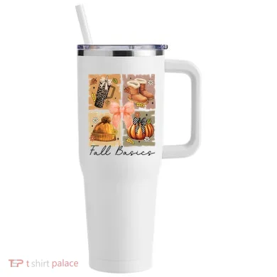 Retro Fall Basic Fall Basic Season 40oz Vacuum Insulated Stainless Steel Travel Tumbler