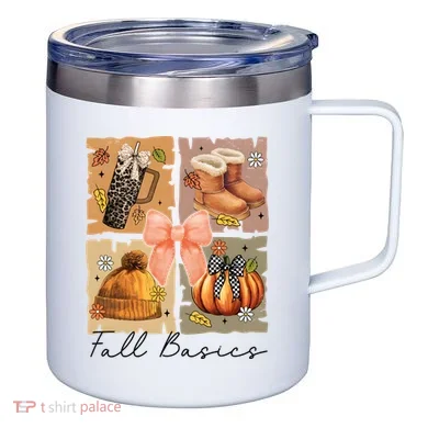 Retro Fall Basic Fall Basic Season 12oz Stainless Steel Coffee Mug