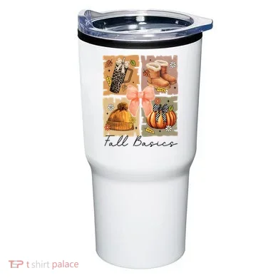 Retro Fall Basic Fall Basic Season Tumbler