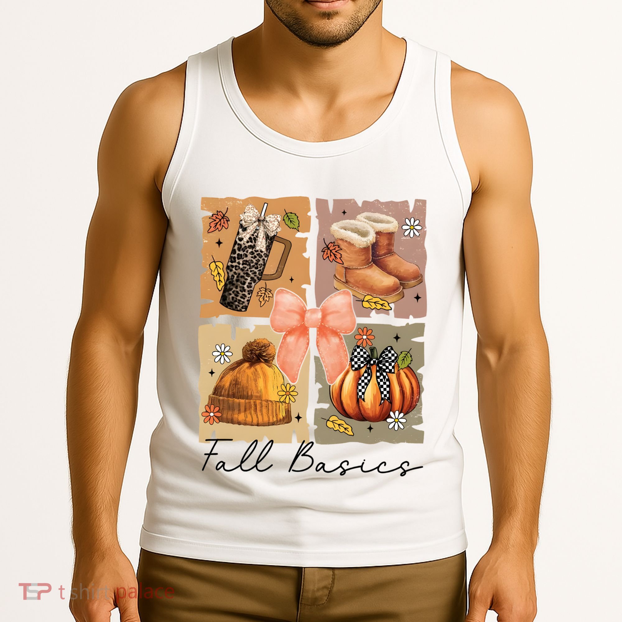 Retro Fall Basic Fall Basic Season Tank Top