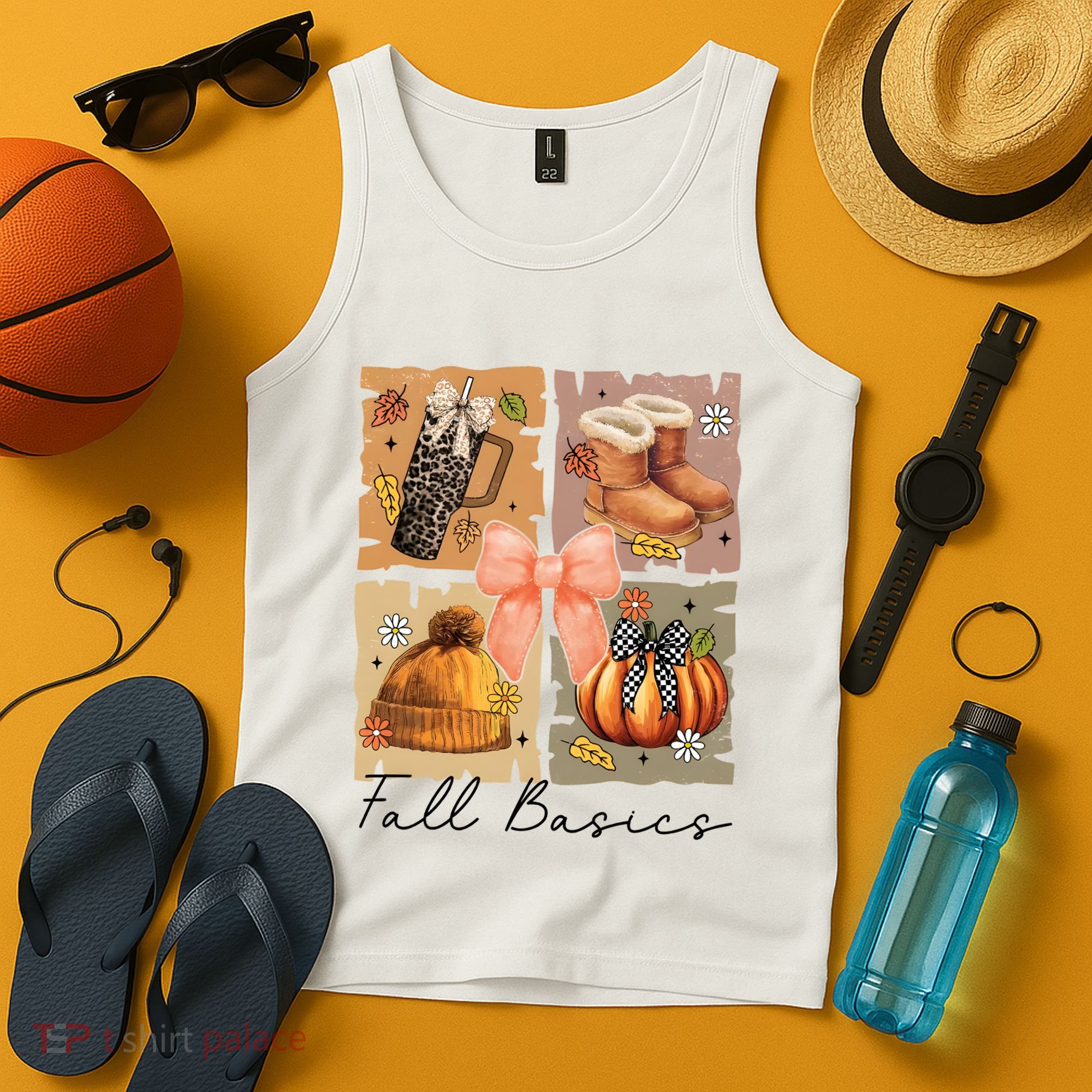 Retro Fall Basic Fall Basic Season Tank Top
