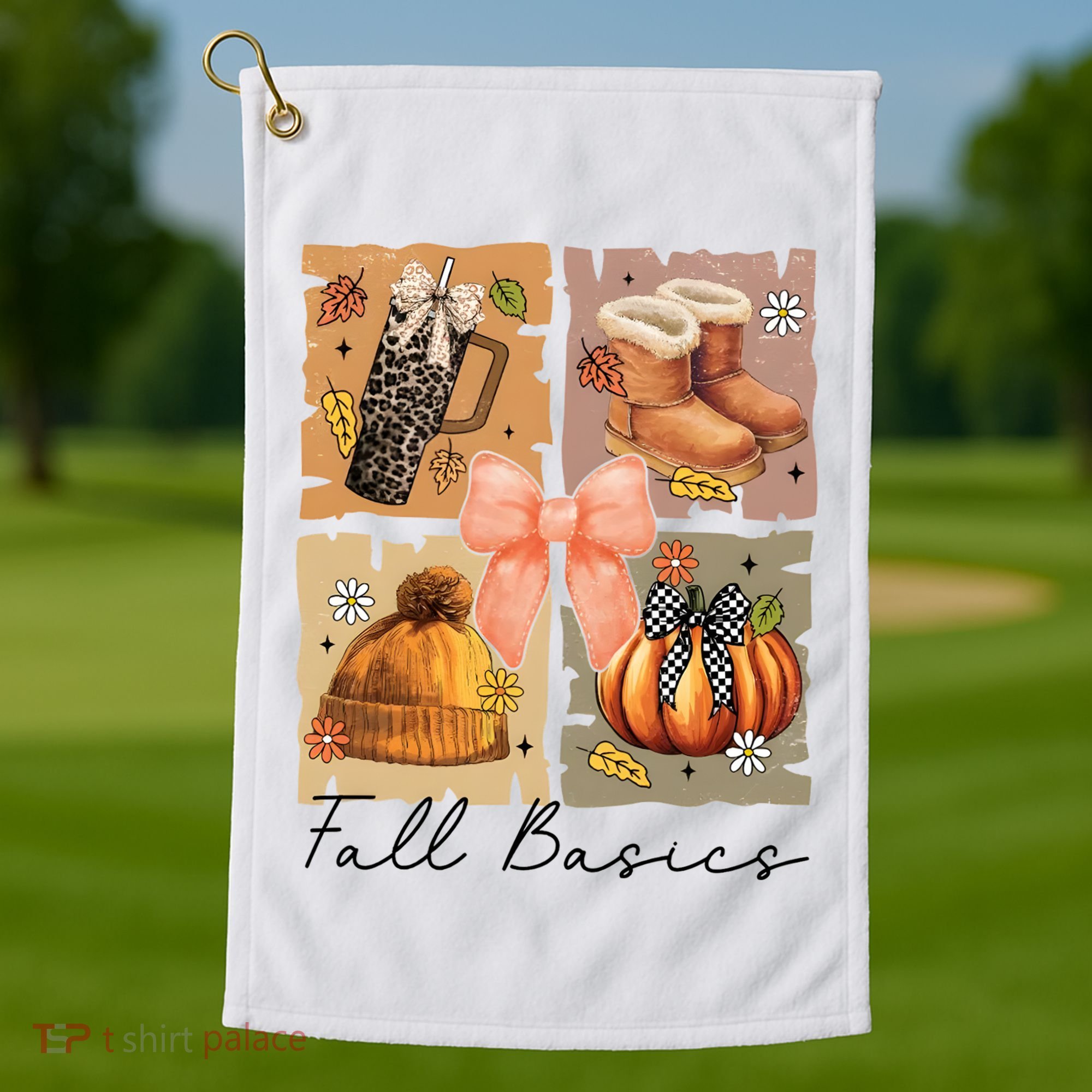 Retro Fall Basic Fall Basic Season Golf Towel