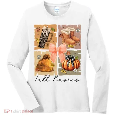 Retro Fall Basic Fall Basic Season Women's Long Sleeve Shirt