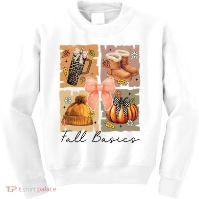 Retro Fall Basic Fall Basic Season Kids Sweatshirt