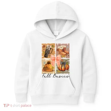 Retro Fall Basic Fall Basic Season Kids Hoodie