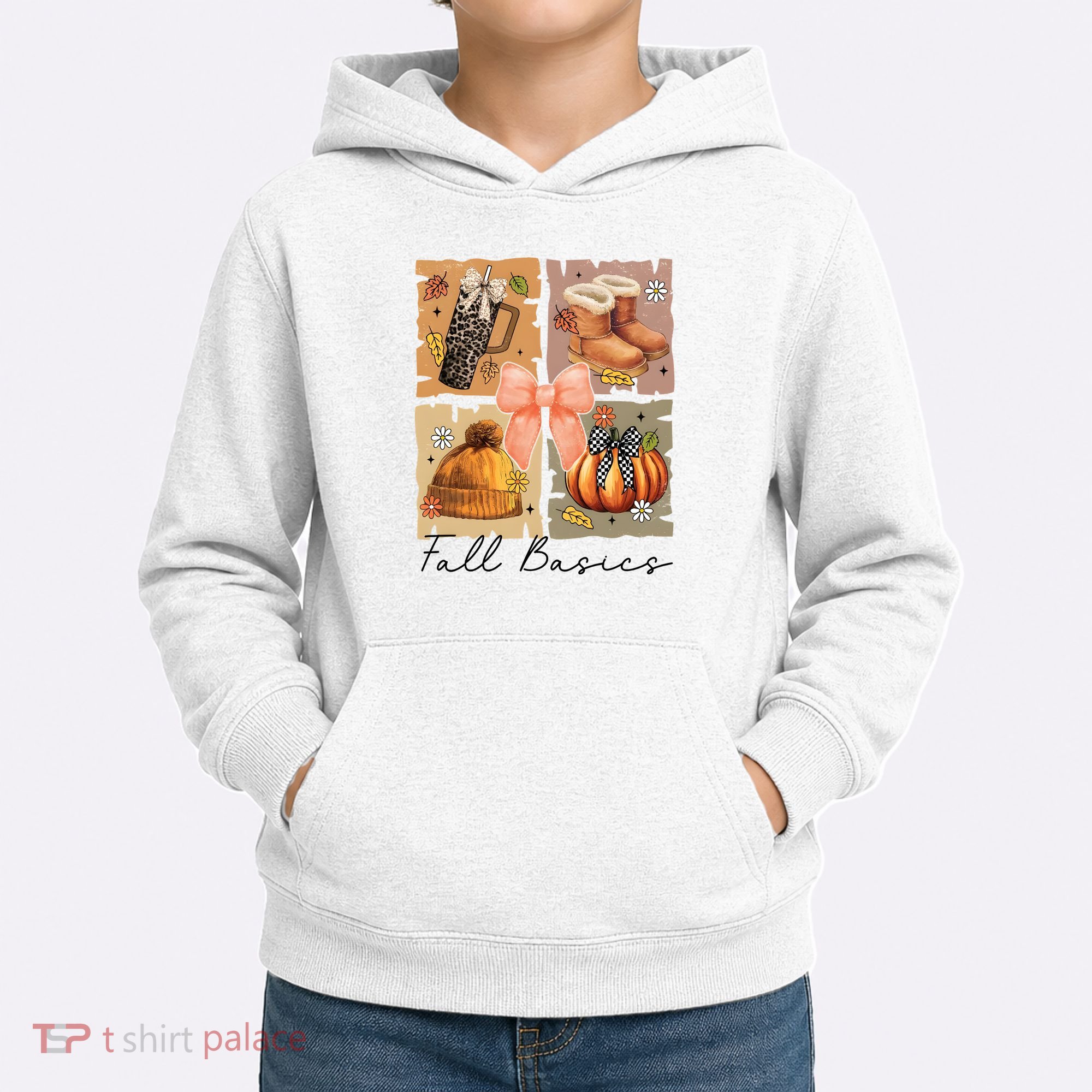 Retro Fall Basic Fall Basic Season Kids Hoodie
