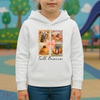 Retro Fall Basic Fall Basic Season Kids Hoodie thumb 3