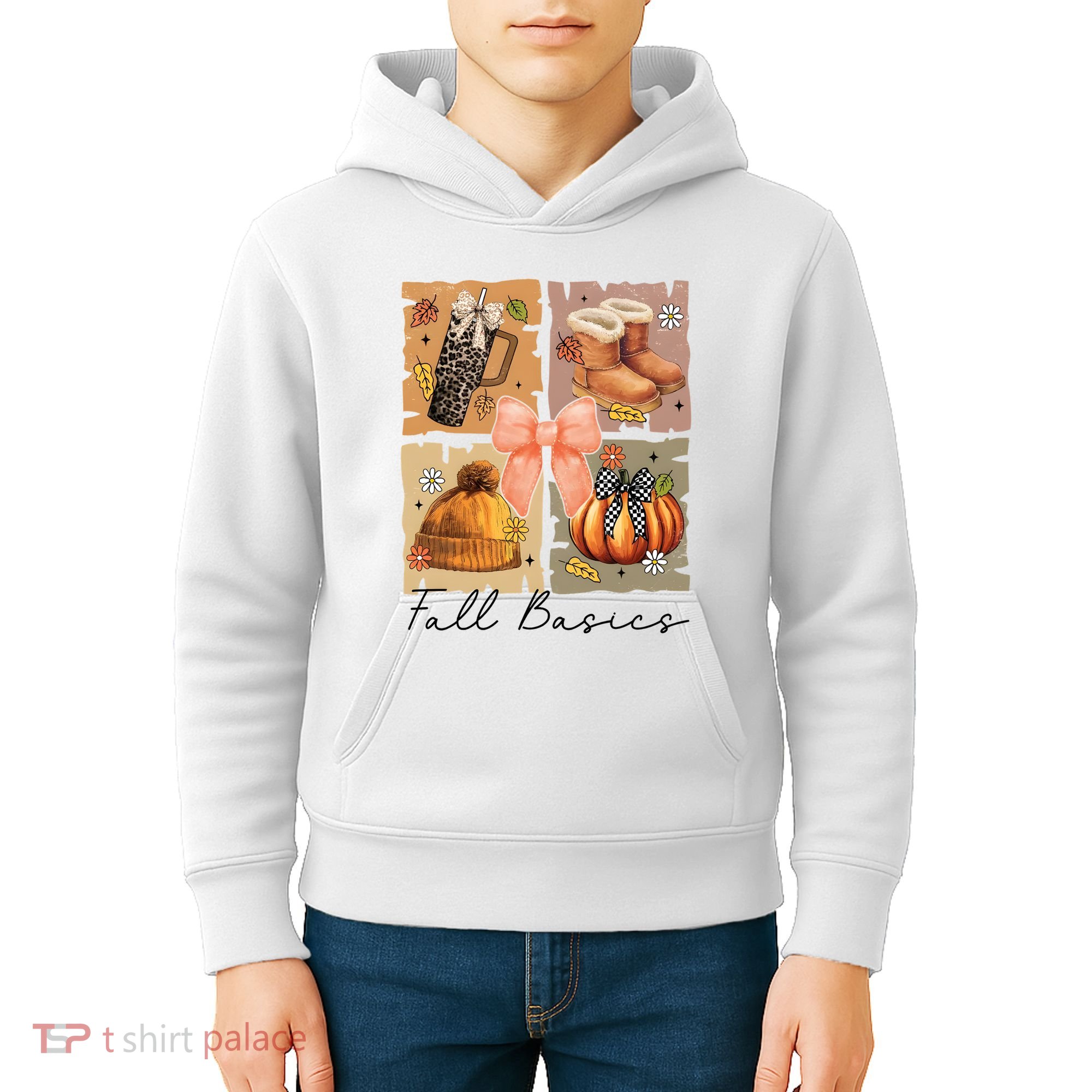 Retro Fall Basic Fall Basic Season Kids Hoodie