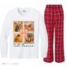 Retro Fall Basic Fall Basic Season Kids Long Sleeve Plaid Pajama Set