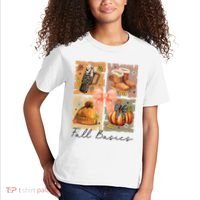 Retro Fall Basic Fall Basic Season Kids T-Shirt thumb 2