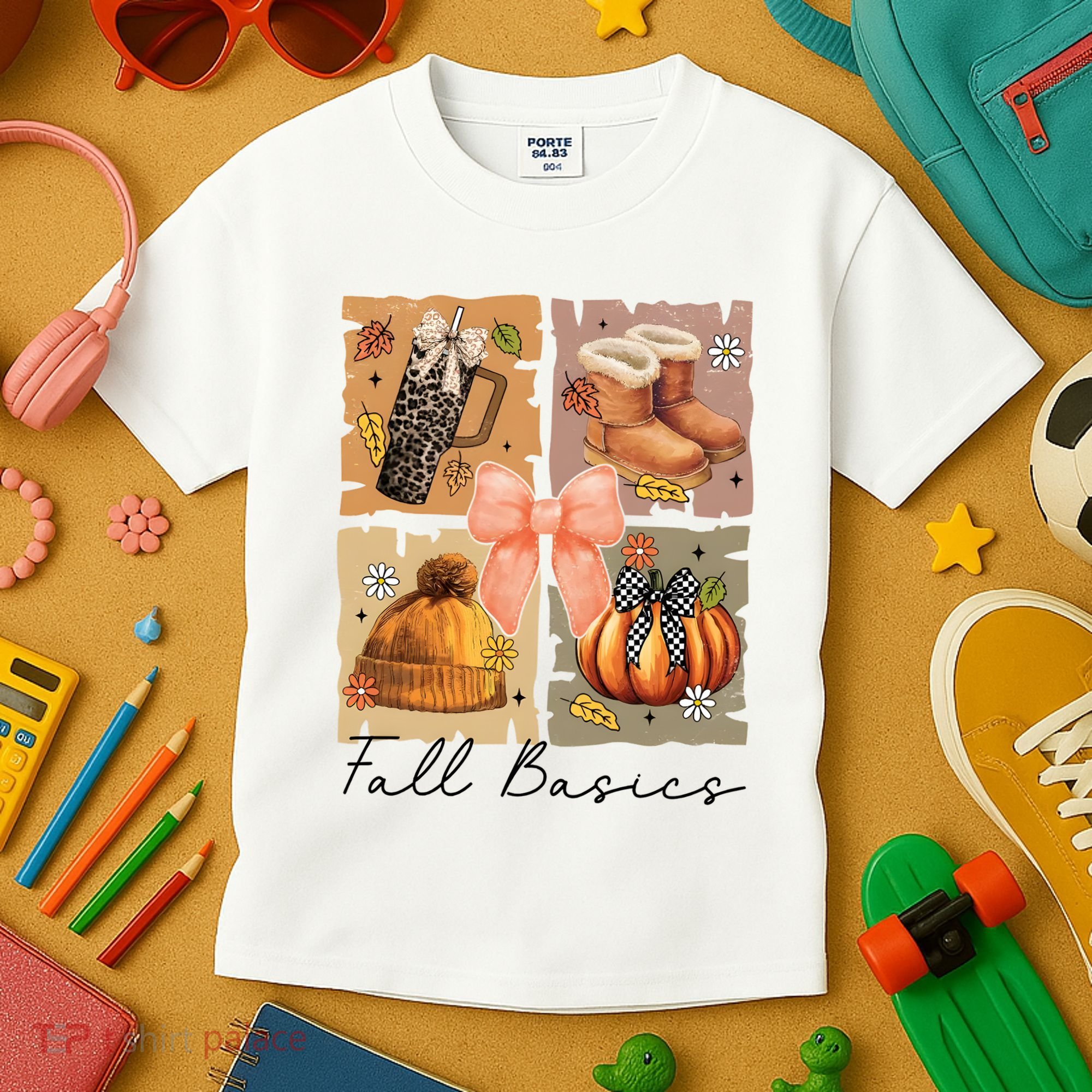 Retro Fall Basic Fall Basic Season Kids T-Shirt