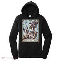 Retro French Bulldog Valentine's Day Frenchie Mom Tarot Card Women's Hoodie thumb 0