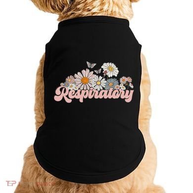 Retro Flower Butterfly Respiratory Therapy Rt Therapist Doggie Tank