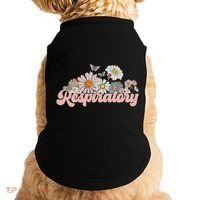 Retro Flower Butterfly Respiratory Therapy Rt Therapist Doggie Tank thumb 0