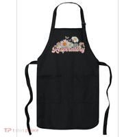 Retro Flower Butterfly Respiratory Therapy Rt Therapist Apron thumb 0